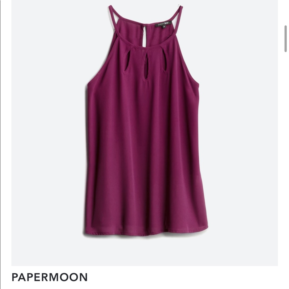 Papermoon, size small, red wine/dark purple color